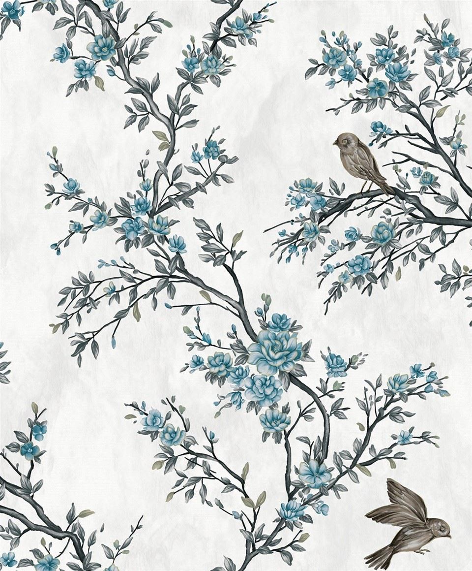 Printed Luxury Bird Flower Pattern Wall Paper best